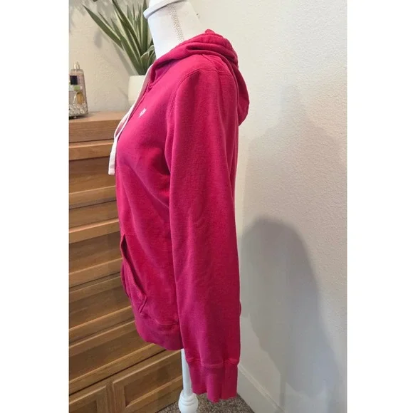 Fox Racing Womens Magenta Pink Full Zip Hoodie Fleece Embroidered Logo Large - Picture 8 of 10